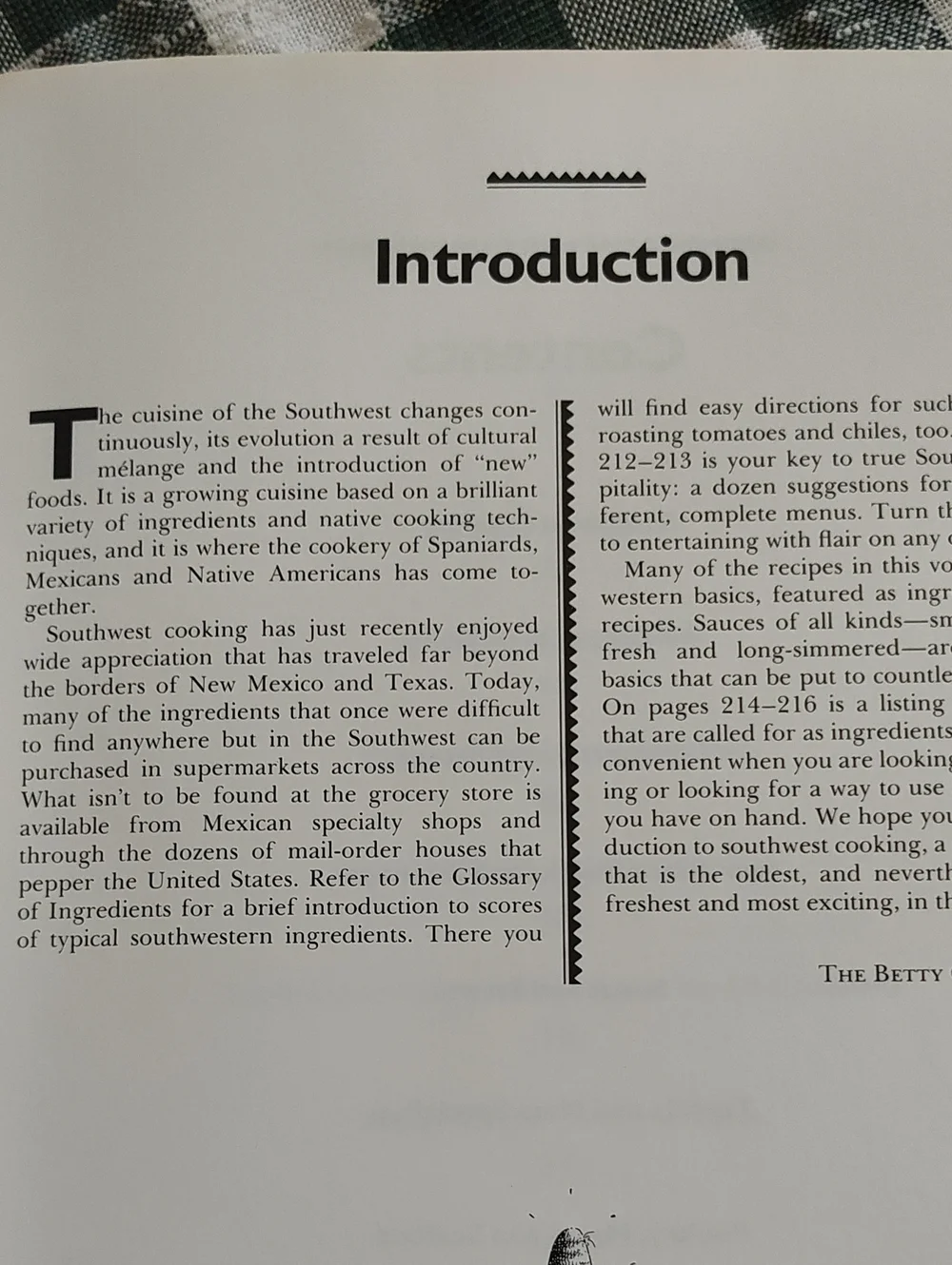 COOKBOOK: SOUTHWEST COOKING